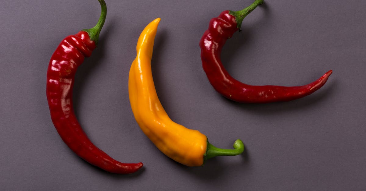 Chili with bitter aftertaste and not enough kick - Red and Yellow Chili Pepper
