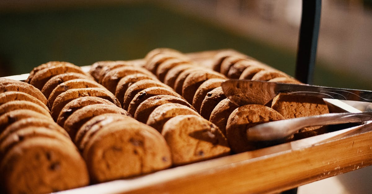 Chocolate won’t harden up on my cookies - Selective Focus Photography of Baked Cookies With Gray Stainless Steel Tong Chocolate won’t harden up on my cookies - Selective Focus Photography of Baked Cookies With Gray Stainless Steel Tong