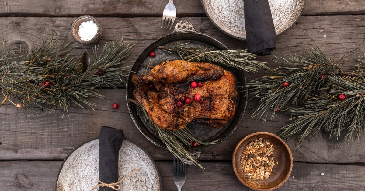 Christmas turkey help (mostly organization) - Cooked Turkey on Black Round Pan Christmas turkey help (mostly organization) - Cooked Turkey on Black Round Pan