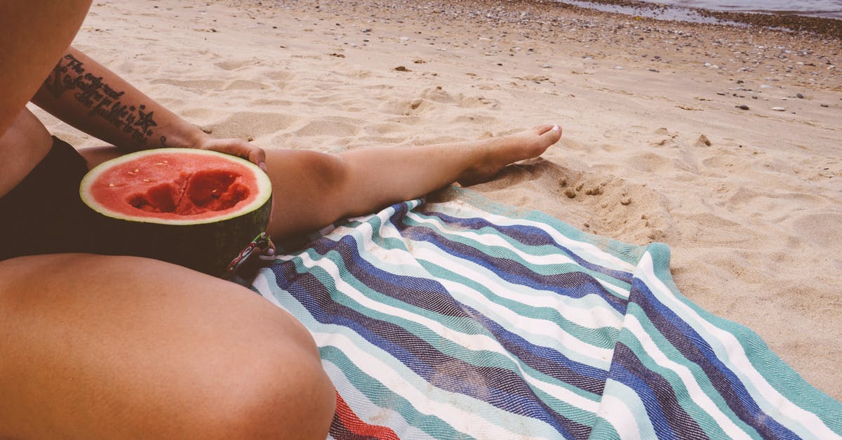Cleaning a food processor - Person Eating Watermelon by the Beach Cleaning a food processor - Person Eating Watermelon by the Beach