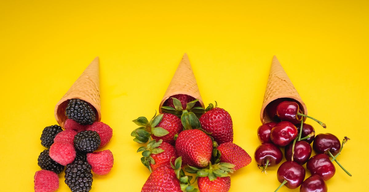 Coating to make waffle cones withstand hot liquid? - Strawberries and Brown Cone on Yellow Surface Coating to make waffle cones withstand hot liquid? - Strawberries and Brown Cone on Yellow Surface