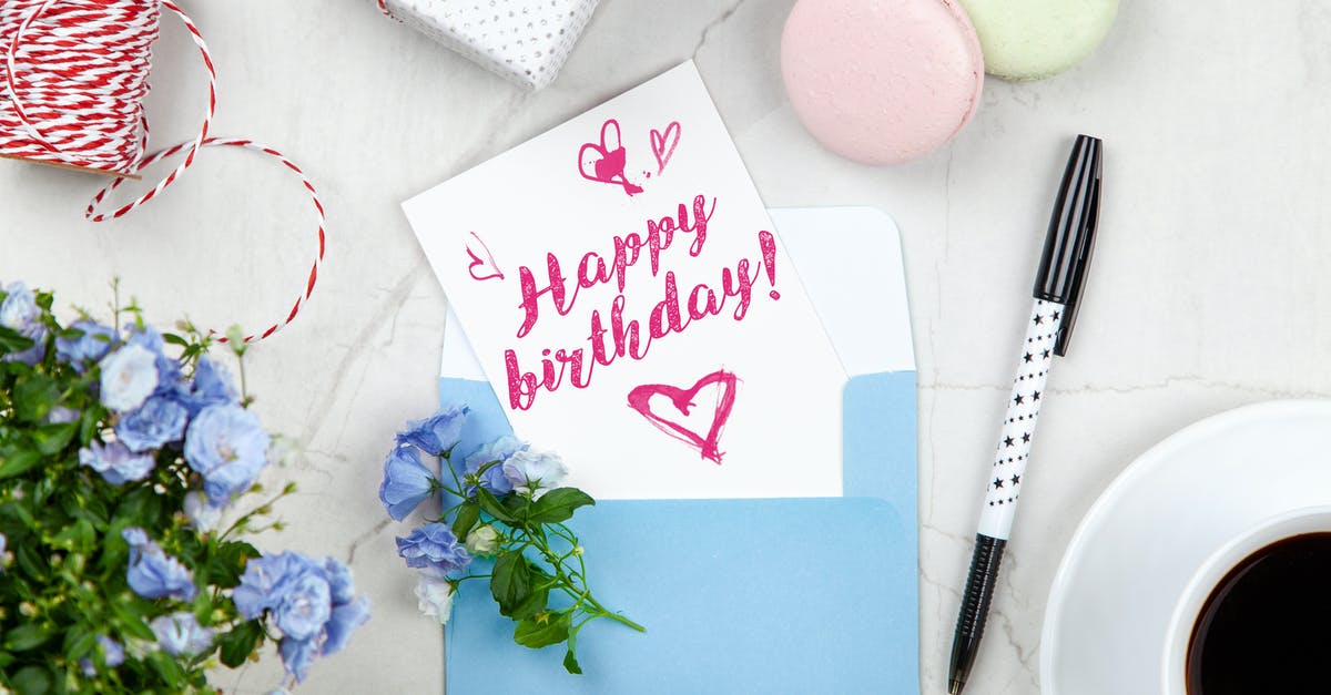 Coffee Biscuit doesn't come out in Knock Box - Happy Birthday Card on Marbled Surface Coffee Biscuit doesn't come out in Knock Box - Happy Birthday Card on Marbled Surface