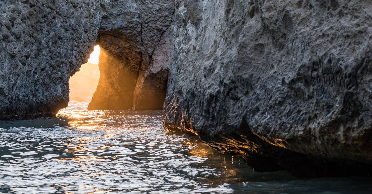 Cold water and flour - A Rock Formation Surrounded by the Ocean Cold water and flour - A Rock Formation Surrounded by the Ocean