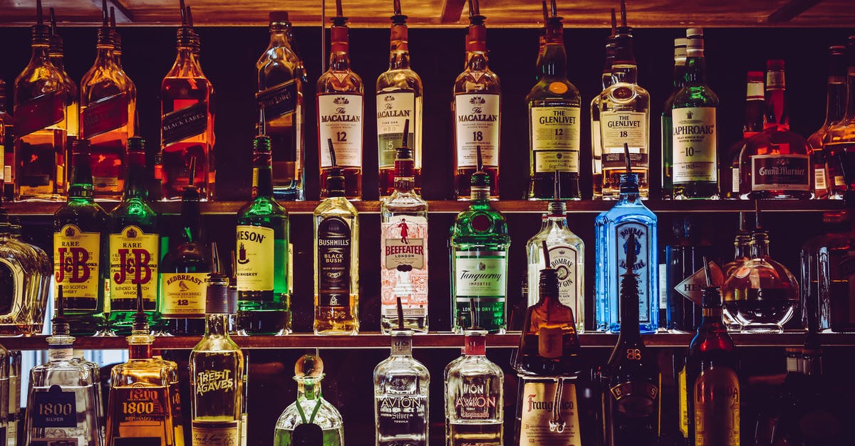 Could you use other liquors than vodka in pie dough? - Assorted Wine Bottles