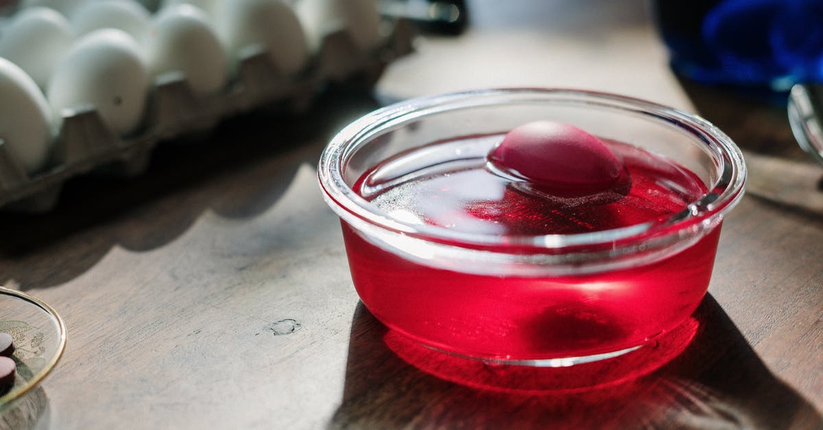 Cured Frozen Eggs - Egg Dip in Red Liquid Cured Frozen Eggs - Egg Dip in Red Liquid