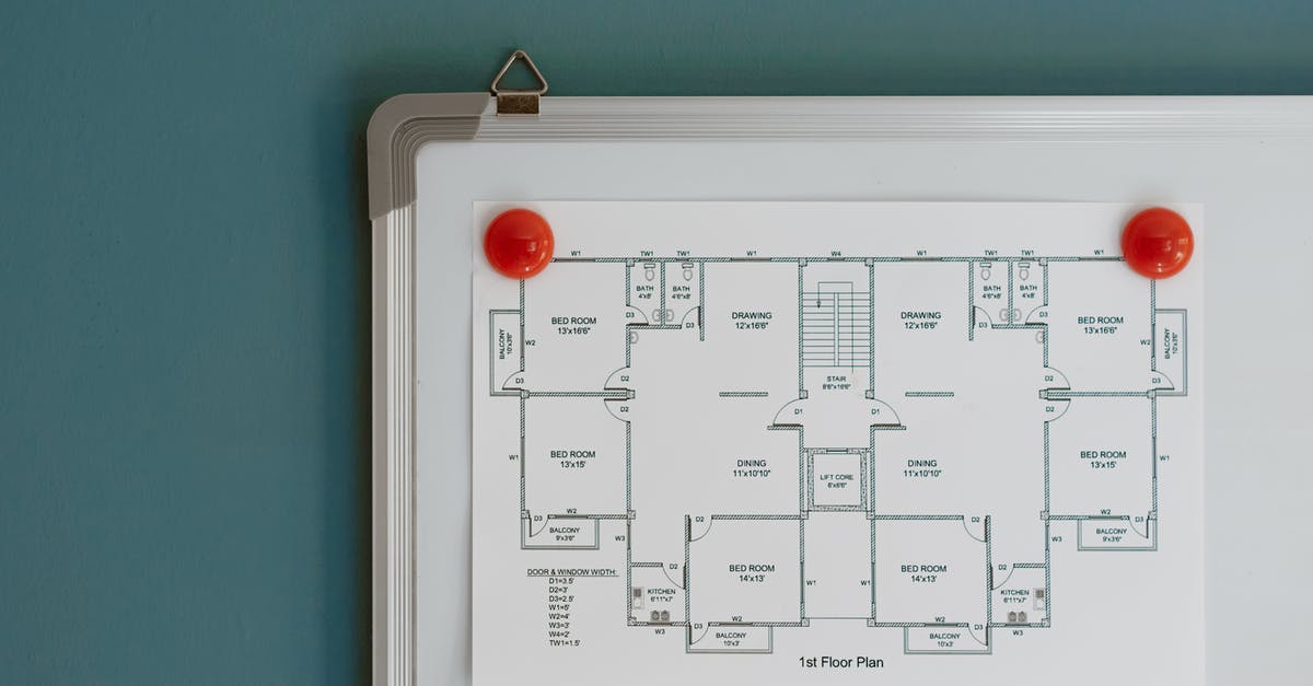 Detailed information about a 1st tooth cake design - Floor plan hanging on whiteboard