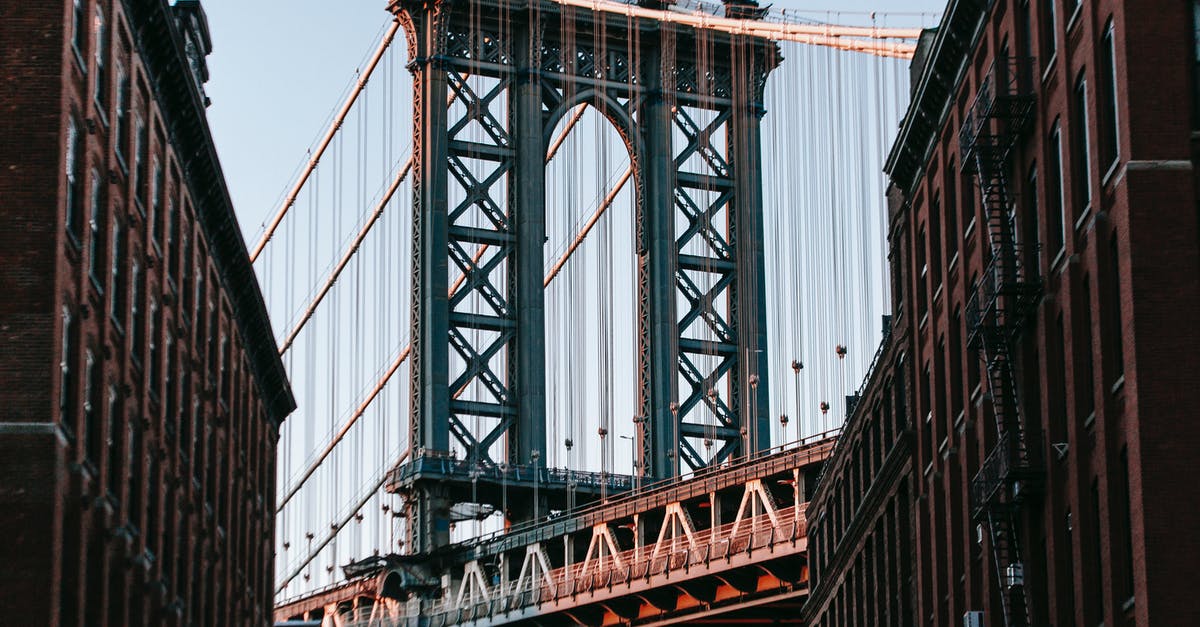 Differences between heavy and light whipping cream? - From below of bridge with metal heavy arch near concrete buildings under cloudless blue sky Differences between heavy and light whipping cream? - From below of bridge with metal heavy arch near concrete buildings under cloudless blue sky