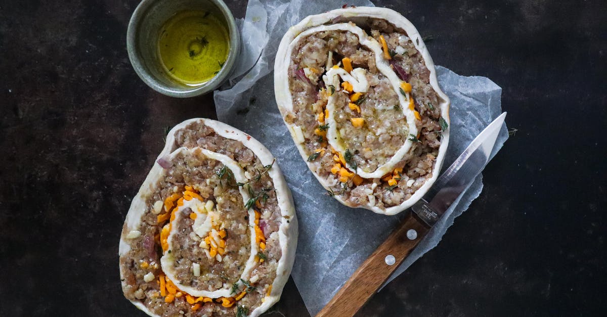 Discolored Ground Meat [closed] - Dough with Ground Meat on Baking Paper