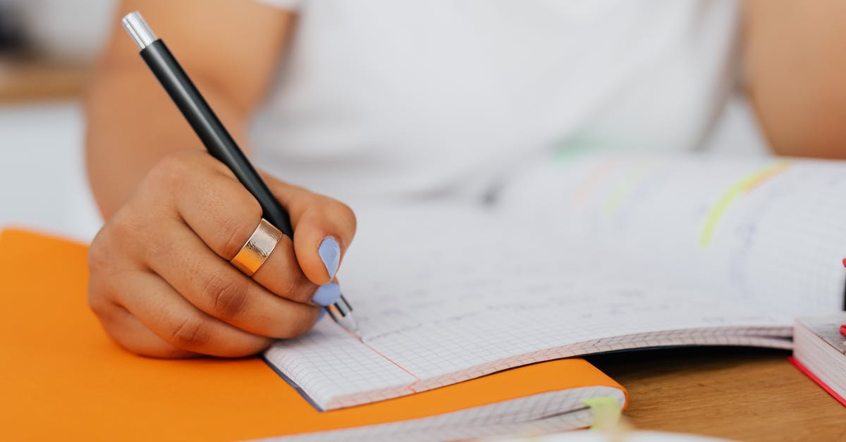 Discolored ring in squash - Woman Writing in Notebook