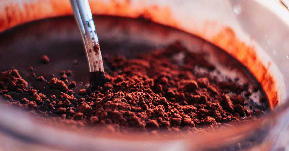 Disolving chocolate in vodka? - Brown Liquid in Clear Drinking Glass