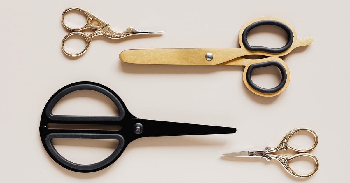 Distinguishing the size of tablecloths when folded? [closed] - Different sizes and forms of scissors