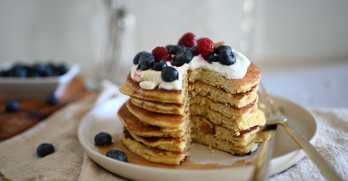 Do blueberries affect gelatin's ability to set? - Pancakes with Whipped Cream and BerriesĀ Do blueberries affect gelatin's ability to set? - Pancakes with Whipped Cream and BerriesĀ