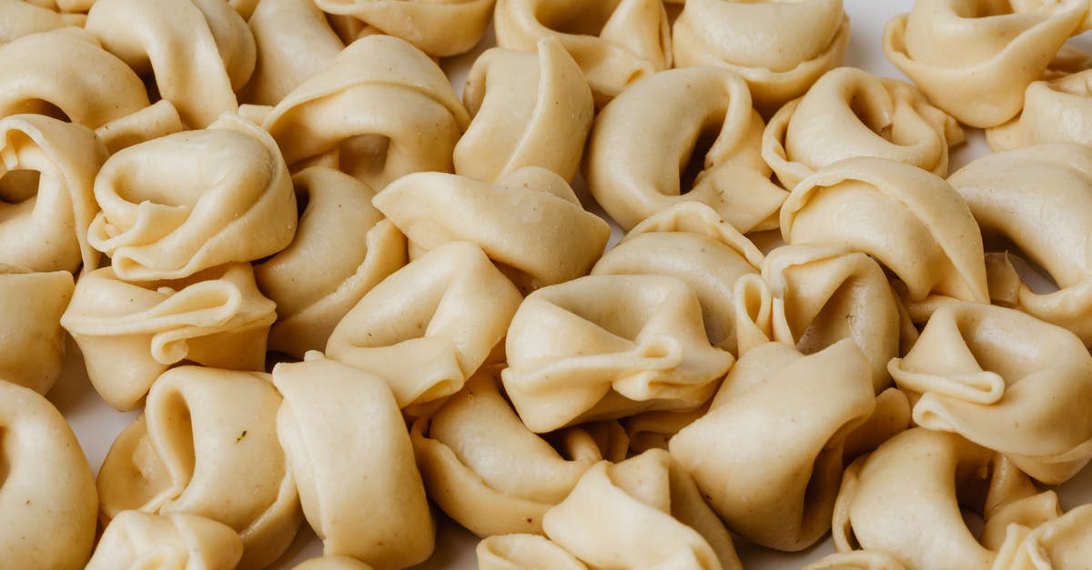 Do I need to let ravioli made with fresh dough dry? - Uncooked Pasta In Close-up View Do I need to let ravioli made with fresh dough dry? - Uncooked Pasta In Close-up View