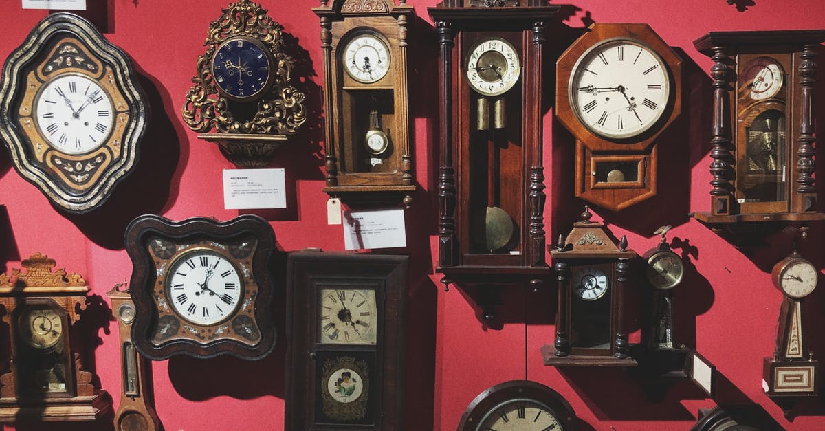 Do metal skewers make a considerable different cooking time than wooden? - Collection of retro wall clocks in antique store Do metal skewers make a considerable different cooking time than wooden? - Collection of retro wall clocks in antique store