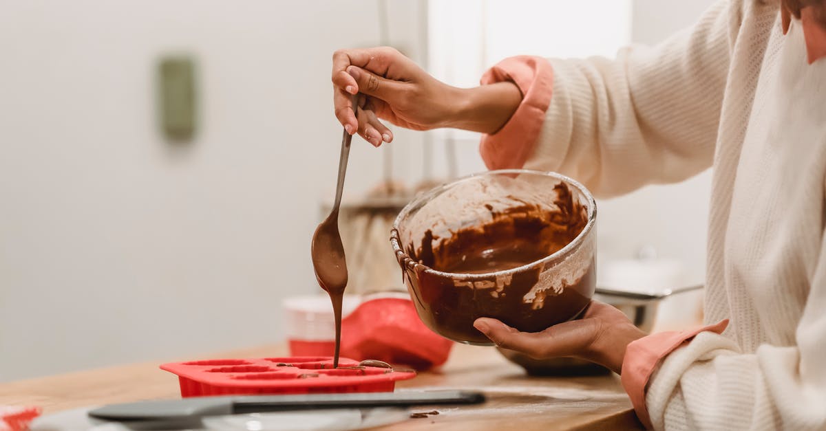 Do silicone baking mats come in 14x16" sizes? - Crop anonymous African American female pouring sweet tasty melted chocolate in red silicone baking dish Do silicone baking mats come in 14x16" sizes? - Crop anonymous African American female pouring sweet tasty melted chocolate in red silicone baking dish