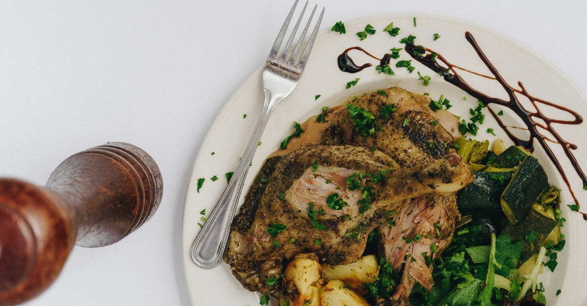 Do some breeds of chicken have particularly red meat when cooked? - Cooked Food on White Ceramic Plate Do some breeds of chicken have particularly red meat when cooked? - Cooked Food on White Ceramic Plate