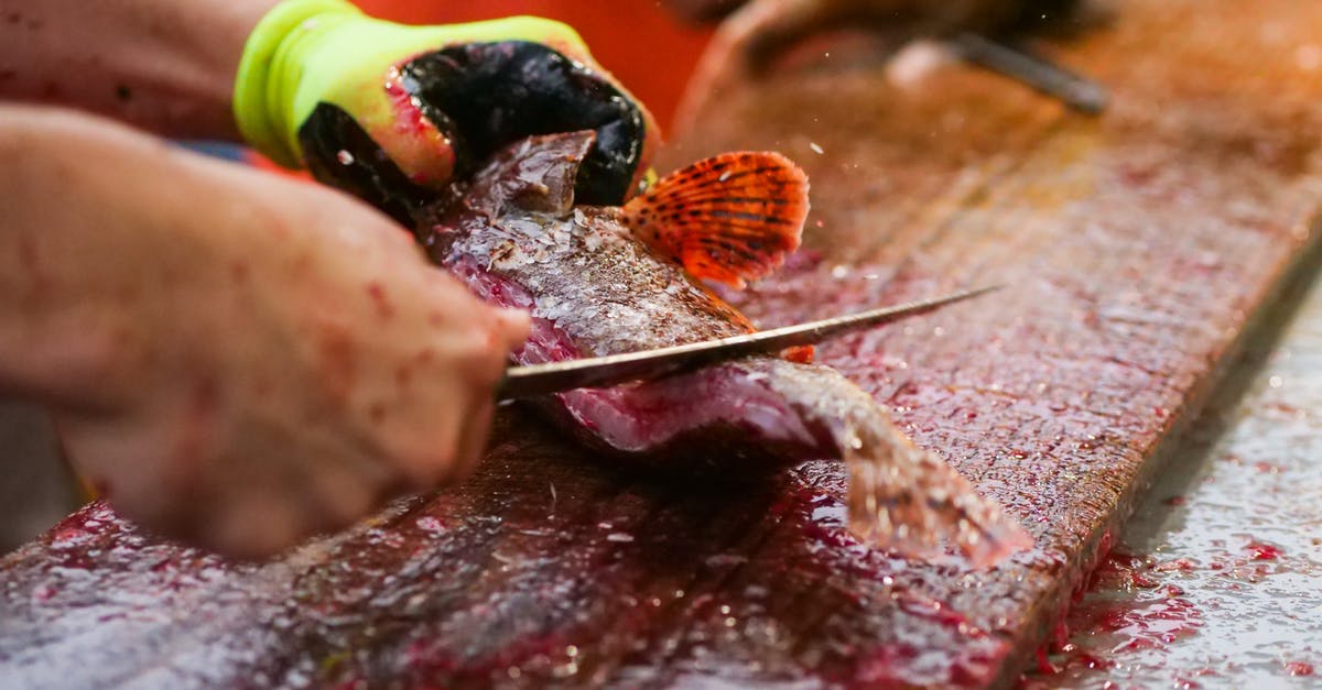 Does fish blood have a smell, how to remove it? - A Person Removing the Scales of a Fish Does fish blood have a smell, how to remove it? - A Person Removing the Scales of a Fish