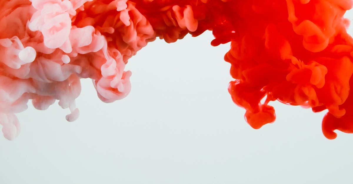 Does squid ink pasta bleed? - Red and White Smoke on White Background Does squid ink pasta bleed? - Red and White Smoke on White Background