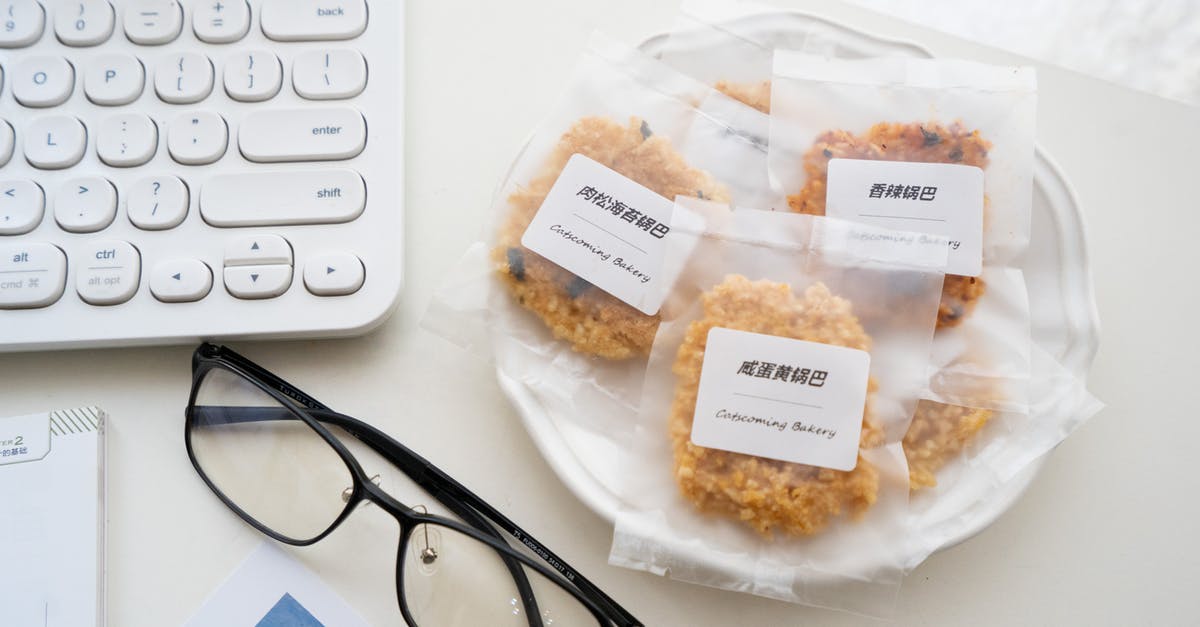 Does the nutrition facts label include "packaging"? - Top view composition of cookies in individual packages with label served on ceramic plate near eyewear and keyboard of computer placed on white table Does the nutrition facts label include "packaging"? - Top view composition of cookies in individual packages with label served on ceramic plate near eyewear and keyboard of computer placed on white table