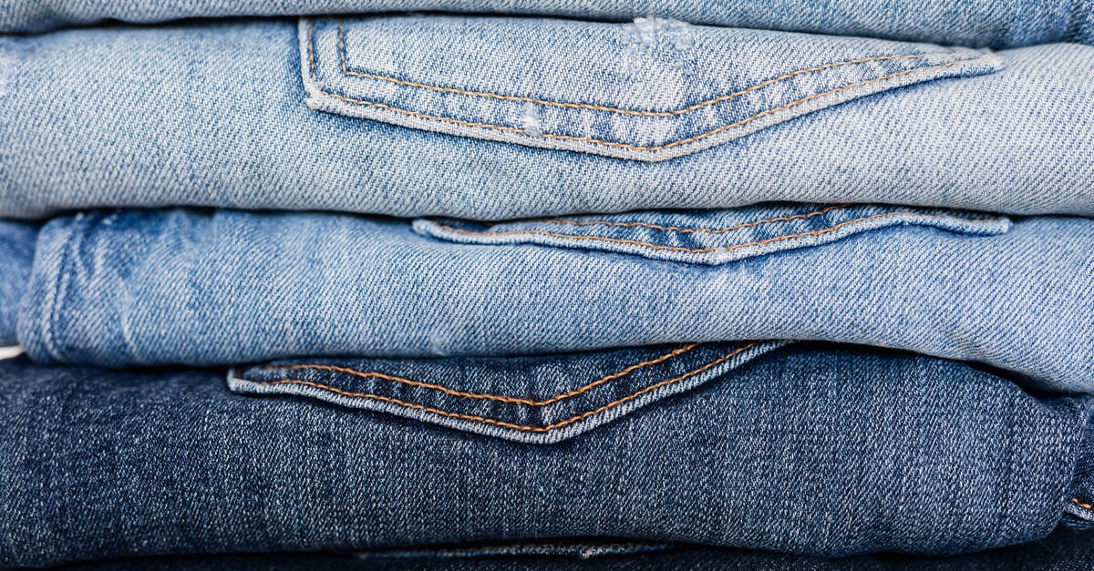 Does the vendors’ storage method affect shellfish quality? - Closeup of stack of blue denim pants neatly arranged according to color from lightest to darkest Does the vendors’ storage method affect shellfish quality? - Closeup of stack of blue denim pants neatly arranged according to color from lightest to darkest