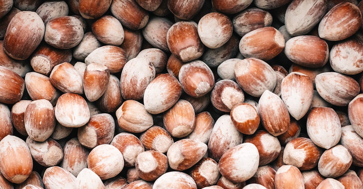 Dry roasting nuts and spices beforehand - Hazelnuts