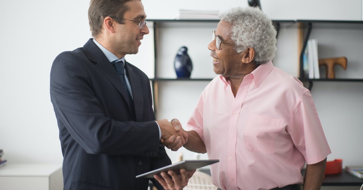 Egg Substitute for binding agent - An Insurance Agent and an Elderly Man Shaking Hands Egg Substitute for binding agent - An Insurance Agent and an Elderly Man Shaking Hands
