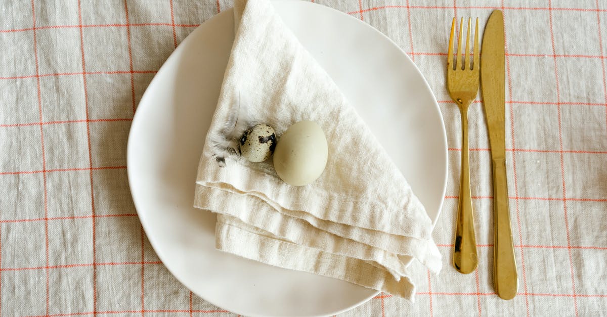 Egg Substitutions in a Quiche - Eggs and Kitchen Table on White Ceramic Plate Egg Substitutions in a Quiche - Eggs and Kitchen Table on White Ceramic Plate