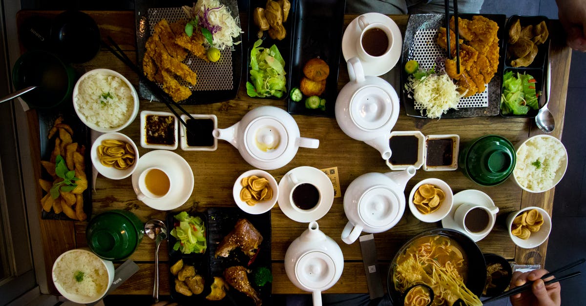 emulisified sauces - Flat Lay Photo of Katsu, Tea Set, and Bowl of Ramen