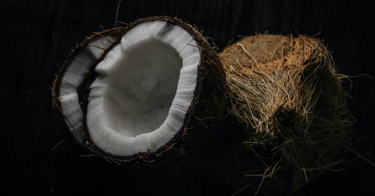 Equivalence between fresh coconut and coconut cream? - Opened Coconut Equivalence between fresh coconut and coconut cream? - Opened Coconut