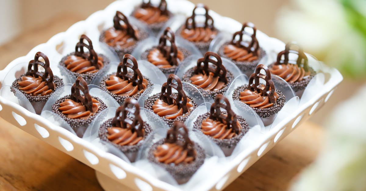 Filling vs Frosting - Chocolate Desserts on a Tray Filling vs Frosting - Chocolate Desserts on a Tray