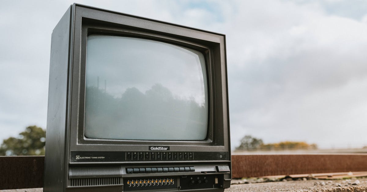 Find out what spices were used - Vintage TV set placed on stone barrier Find out what spices were used - Vintage TV set placed on stone barrier