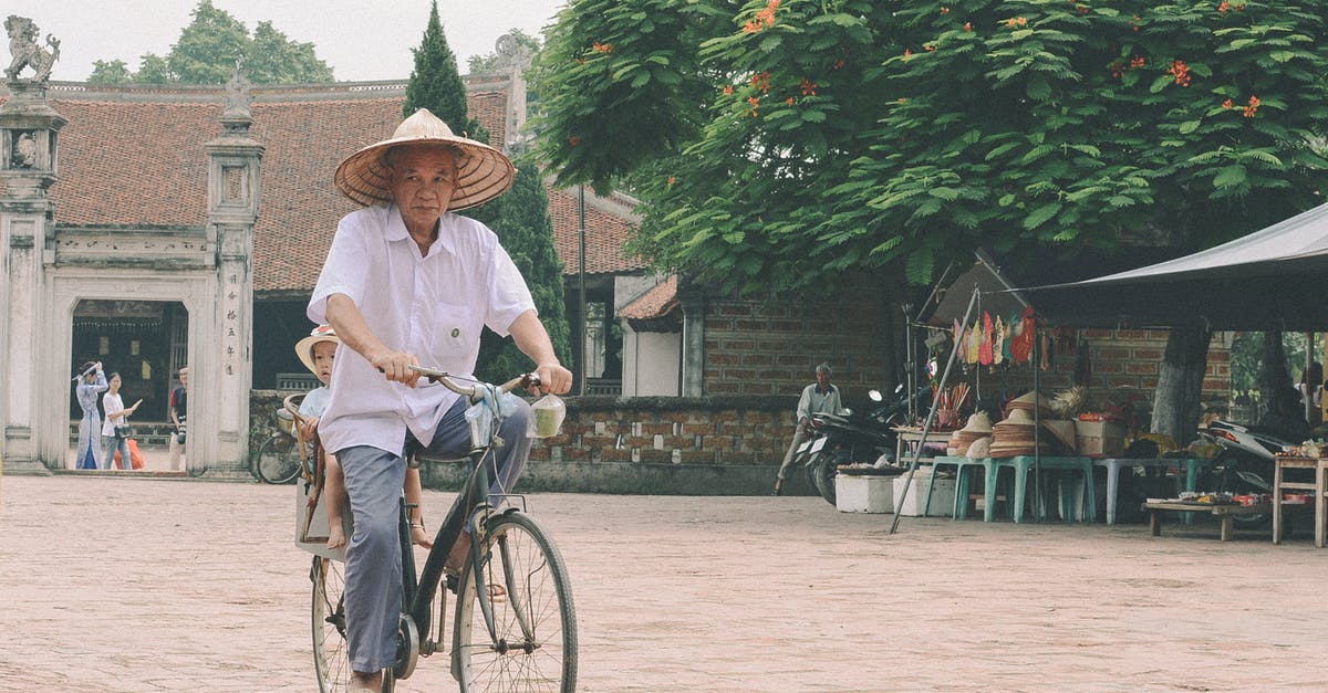 Finding a farmer's market - Man Riding Bike