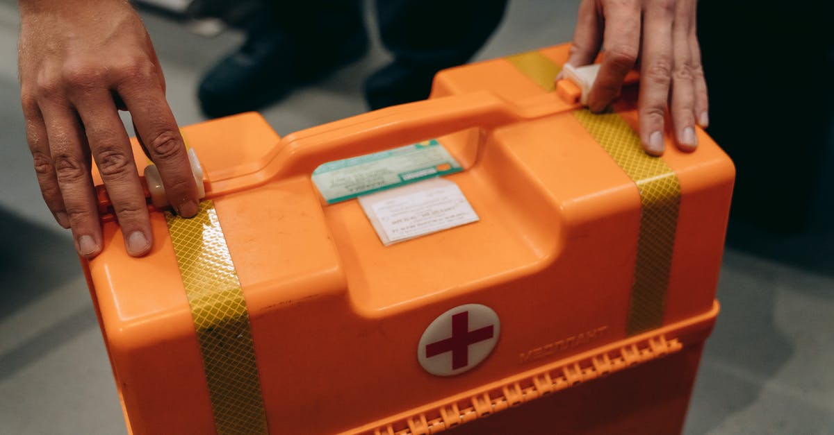 First-Aid Kit for Kitchens - A Person Holding a First Aid Kit First-Aid Kit for Kitchens - A Person Holding a First Aid Kit