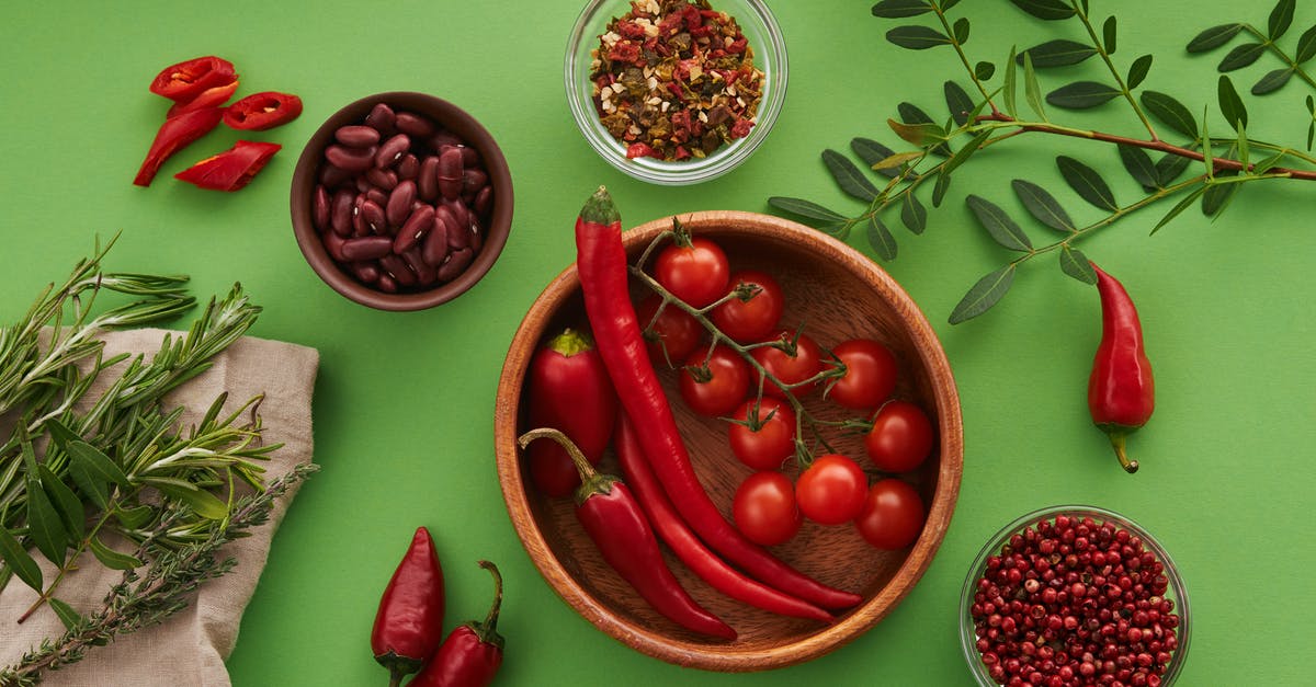 Flavour Enhancer 635 and Vegetarian - Red Chili Peppers on Brown Round Plate Flavour Enhancer 635 and Vegetarian - Red Chili Peppers on Brown Round Plate