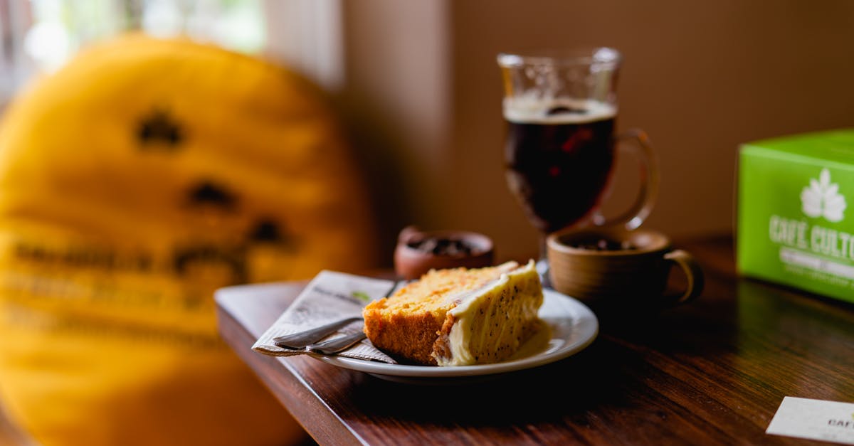 Flavour matching with espresso in baking - Baked Pastry on Plate on Top of Table Flavour matching with espresso in baking - Baked Pastry on Plate on Top of Table