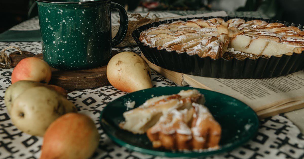 Freezing an apple pie - Green Mug Beside a Pie Freezing an apple pie - Green Mug Beside a Pie