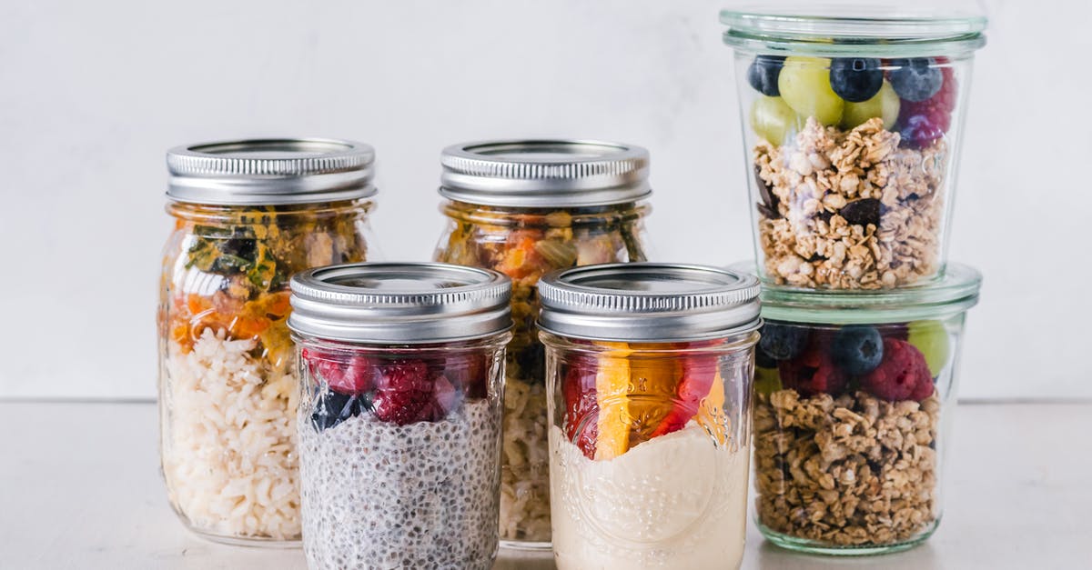French Red Rice (Camargue) versus Italian Red Rice (Rosso Selvaggio)? - Six Fruit Cereals in Clear Glass Mason Jars on White Surface French Red Rice (Camargue) versus Italian Red Rice (Rosso Selvaggio)? - Six Fruit Cereals in Clear Glass Mason Jars on White Surface