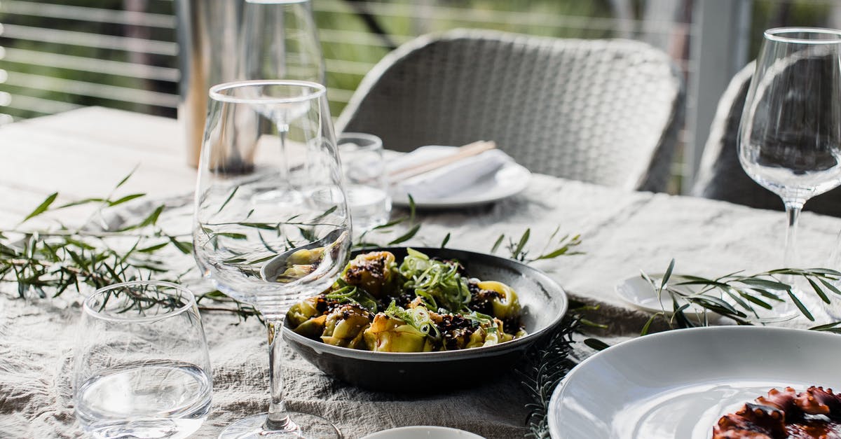 Frozen Octopus or fresh Octopus for recipes? - Served table with delicious food