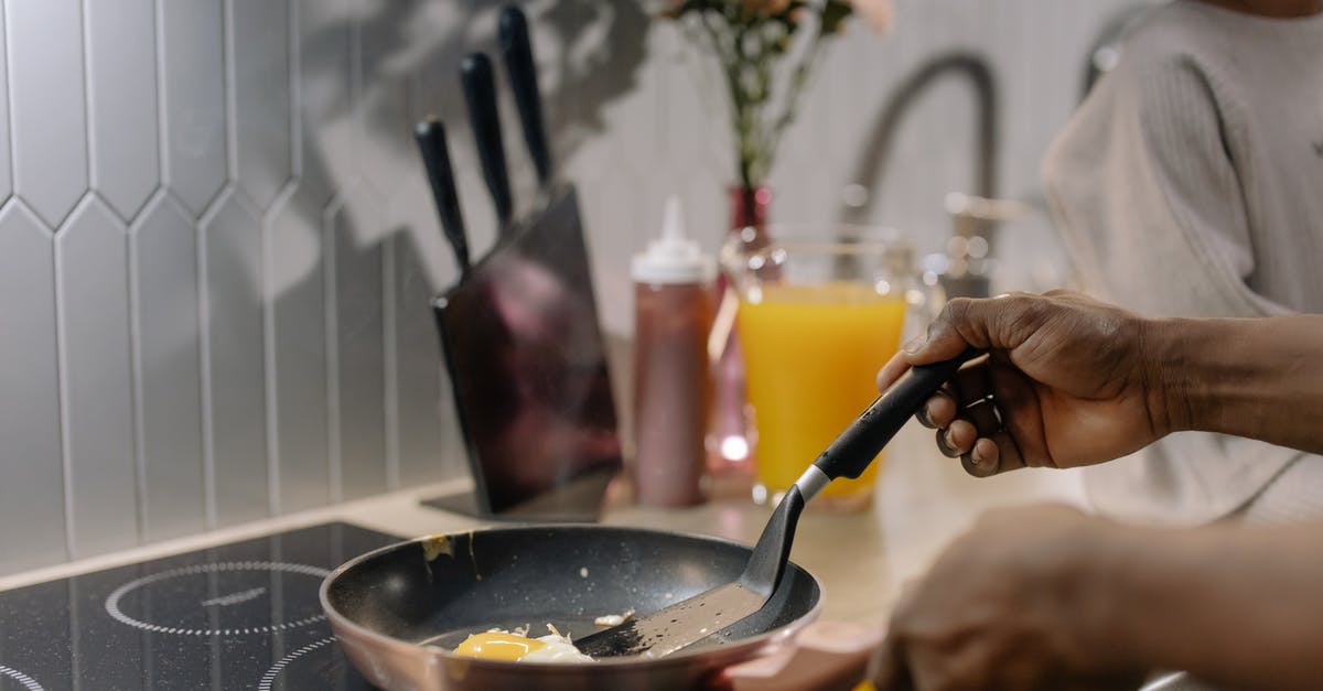 Frying with Induction Stovetop - Close-Up Shot of a Person Cooking an Egg Frying with Induction Stovetop - Close-Up Shot of a Person Cooking an Egg