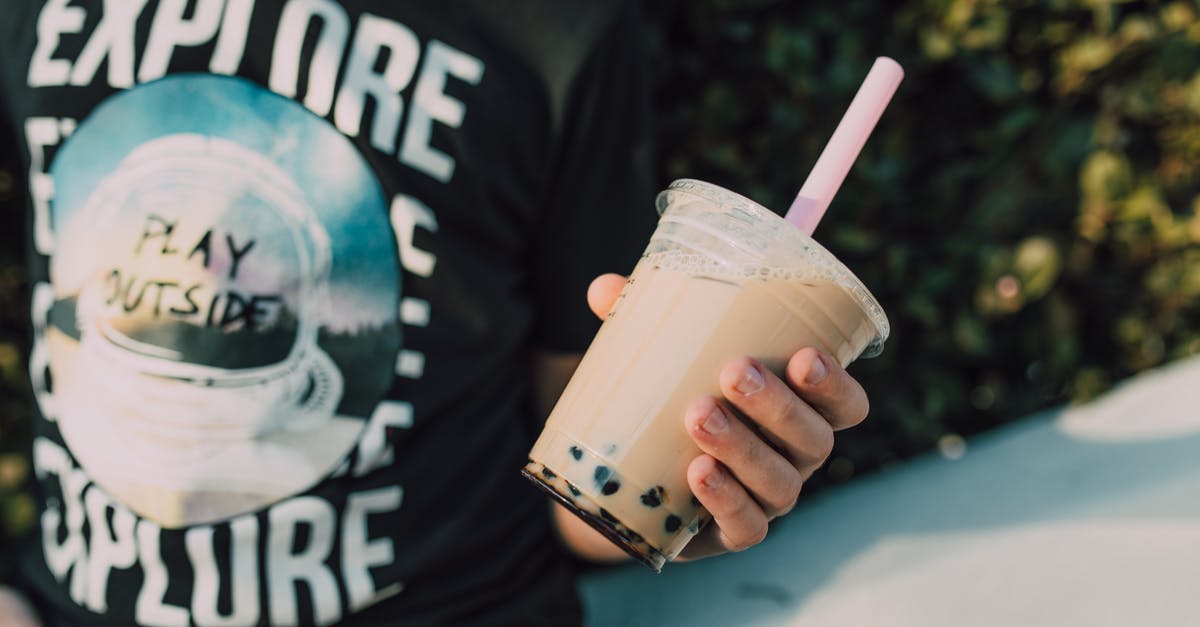 Gari as subtitutes for tapioca - Person Holding a Boba Tea Gari as subtitutes for tapioca - Person Holding a Boba Tea