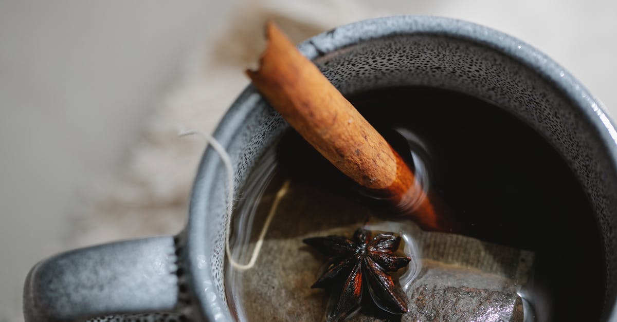 Getting flavor to stick in milk tea - Cup of tea with anise and cinnamon Getting flavor to stick in milk tea - Cup of tea with anise and cinnamon
