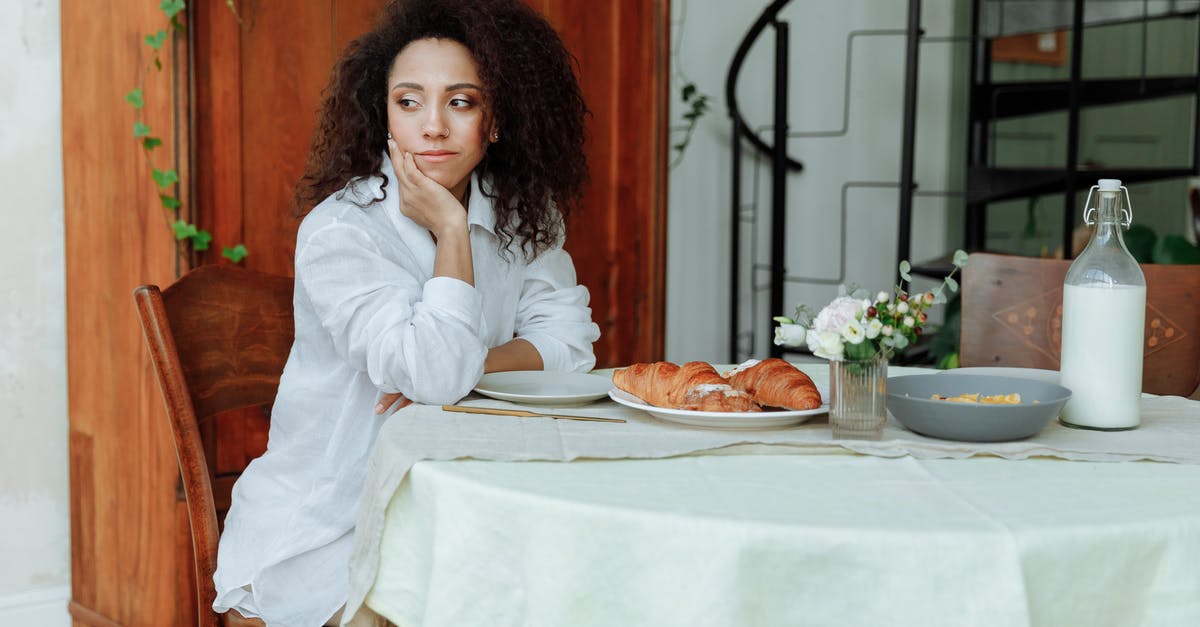 Gluten free bread in breadmaker looks weird and doesn't rise - Woman with Curly Hair Sitting Near a Plate of Croissants Gluten free bread in breadmaker looks weird and doesn't rise - Woman with Curly Hair Sitting Near a Plate of Croissants
