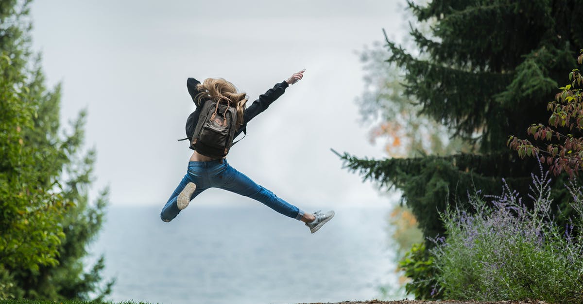 Gluten free gumbo - Woman Jumping Wearing Green Backpack