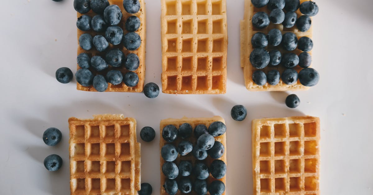 Gluten-free waffles - Six Baked Waffles and Blueberries Gluten-free waffles - Six Baked Waffles and Blueberries