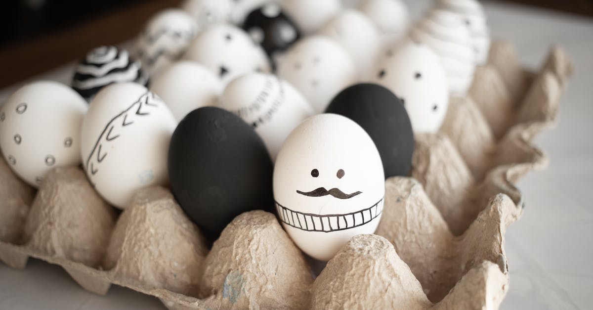 Gravy with Scrambled Eggs :: What went wrong? - Close-Up Shot of Painted Eggs on Egg Tray