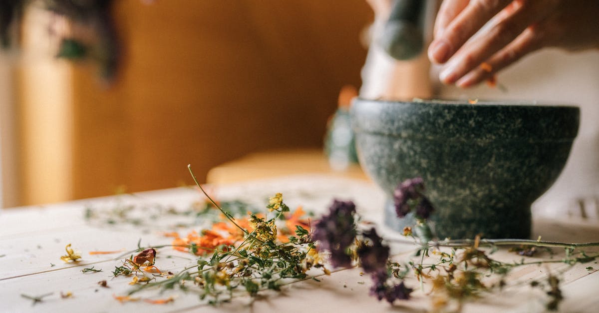 Grinding dried chiles in a mortar and pestle? - Pounding Dried Flowers with Mortar and Pestle