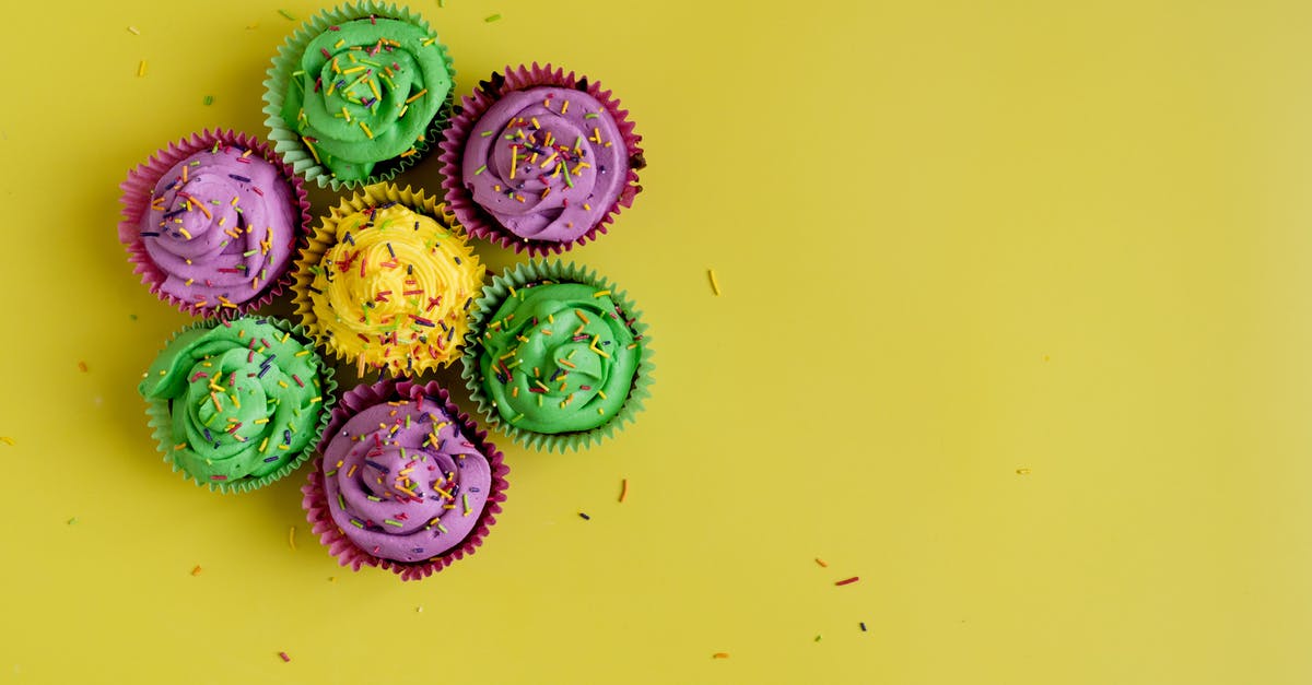 Having trouble getting lower fat fluffy pancakes with baking soda approach - Colorful Cupcakes On Yellow Background Having trouble getting lower fat fluffy pancakes with baking soda approach - Colorful Cupcakes On Yellow Background