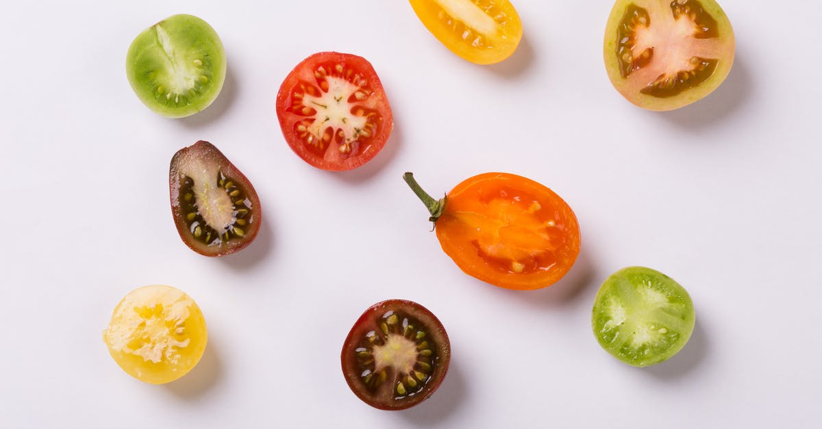 Heirloom tomatoes - Sliced Fruits Laid Out
