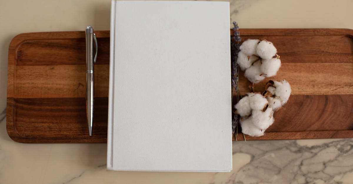 Help finding information on Marble coated woks - Overhead view of composition of empty hardcover book lying between metallic pen and soft cotton flowers on wooden tray with recesses Help finding information on Marble coated woks - Overhead view of composition of empty hardcover book lying between metallic pen and soft cotton flowers on wooden tray with recesses