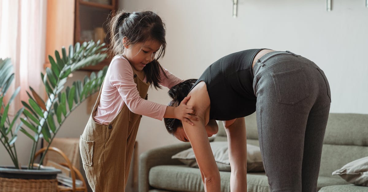 Help me duplicate Potbelly's fat-free vinaigrette - Young flexible ethnic woman with cute daughter during workout together Help me duplicate Potbelly's fat-free vinaigrette - Young flexible ethnic woman with cute daughter during workout together